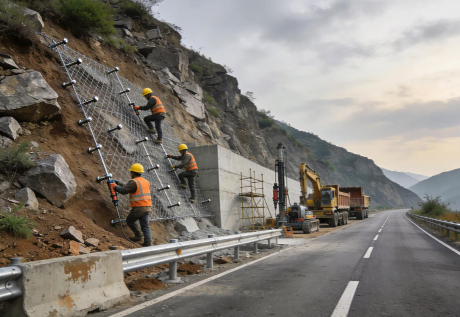 揭西公路道路护坡